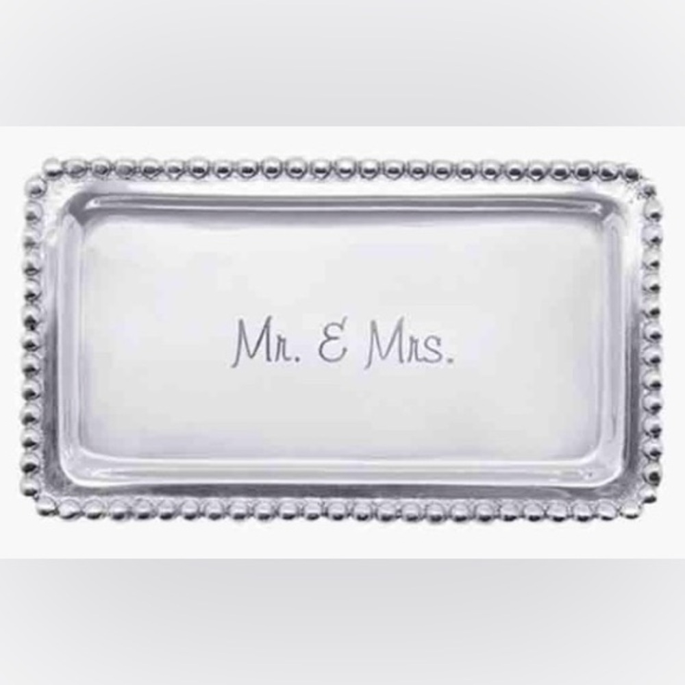 Mariposa Statement Tray “Mr and Mrs”